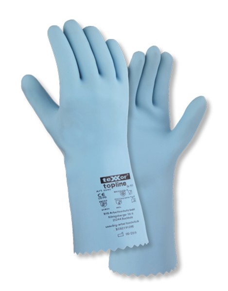 2240.TEX teXXor® topline Chemikalienschutz-Handschuh NATURLATEX
